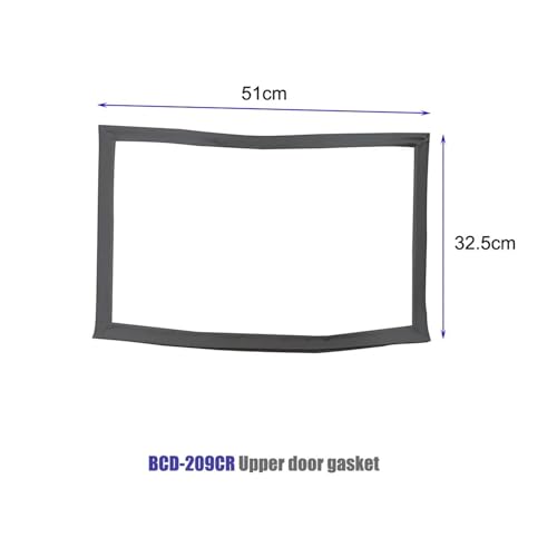 Dichtungsstreifen For Kühlschranktüren, 51 × 32,5 Cm, 51 × 98,5 Cm, Kompatibel Mit Homa, BCD-209Cr, Magnet-PVC-Gummidichtung, Kühlschranktürteile(Up-seal strip) von FNFEJHTB