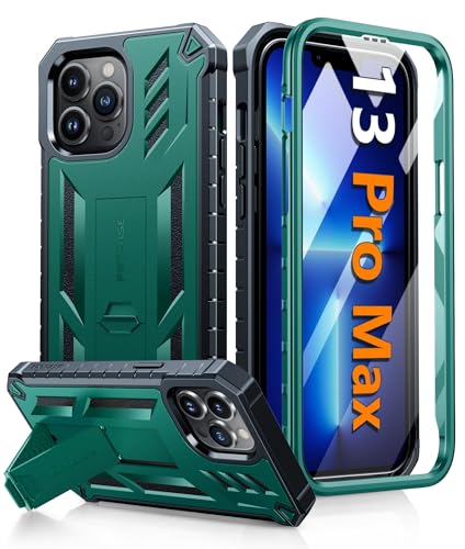 FNTCASE Schutzhülle für iPhone 13 Pro-Max: Stoßfeste Schutzhülle in Militärqualität, mit Ständer, zweilagig, vollständiger Schutz, matt, strukturiert, sturzsicher, strapazierfähig, 17,5 cm (6,7 Zoll), FNTCASE Schutzhülle für iPhone 13 Pro-Max: Stoßfeste Schutzhülle in Militärqualität, mit Ständer, zweilagig, vollständiger Schutz, matt, strukturiert, sturzsicher, strapazierfähig, 17,5 cm (6,7 Zoll), von FNTCASE