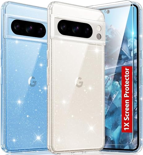 FNTCASE für Google Pixel 8 Pro Hülle: Military Grade Fallschutz Anti Vergilbung Handyhülle - robuste langlebig stoßfest schützende Bumper - 6,7 Zoll von FNTCASE