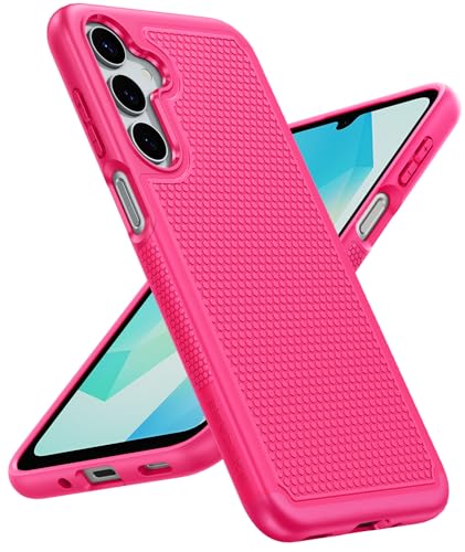 FNTCASE für Samsung Galaxy A16-4G/5G Hülle: Dual Layer Schützende Heavy Duty Handyhülle mit Rutschfester Strukturierter Rückseite - Stoßfest Robuste Militärische Fallschutz Bumper Tough (Heißes Pink) FNTCASE für Samsung Galaxy A16-4G/5G Hülle: Dual Layer Schützende Heavy Duty Handyhülle mit Rutschfester Strukturierter Rückseite - Stoßfest Robuste Militärische Fallschutz Bumper Tough (Heißes Pink) von FNTCASE