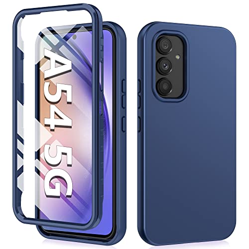 FNTCASE für Samsung Galaxy A54 5G Hülle: Stoßfest Silikon Handyhülle 360 Rundumschutz Case Dünne Weiche TPU Schutz Cover für Smartphone Handyhülle Samsung a54 von FNTCASE