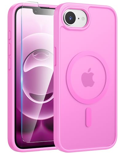 FNTCASE für iPhone 16e Hülle: iPhone 16E 2025 Handyhülle Magnet Matte Translucent Strukturierte Magnetische Slim Militärischer Fallschutz Robuste Strapazierfähige Schutzhülle von FNTCASE