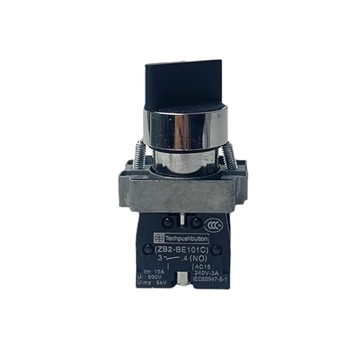 Elektrischer Drehknopf, 22 mm, 10 A, 3 Positionen, 2 NO, selbstsichernder Schalter, Drehknopf Elektrischer Drehknopf, 22 mm, 10 A, 3 Positionen, 2 NO, selbstsichernder Schalter, Drehknopf von FNWXGMFZ