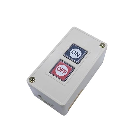 FNWXGMFZ Ein-/Aus-Knopfschalter mit zwei Positionen, Momentan/Reset, mit Schutzbox, elektrische Zündsteuerung 3 A 380 V AC FNWXGMFZ Ein-/Aus-Knopfschalter mit zwei Positionen, Momentan/Reset, mit Schutzbox, elektrische Zündsteuerung 3 A 380 V AC von FNWXGMFZ