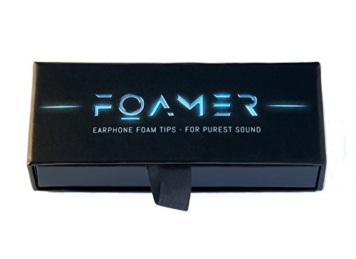 FOAMER C (L 6) • 6 Paar Schaum Ohrpolster für Jabra Elite 65T & 75T In Ear Kopfhörer • Ersatz für Silikon Ohrhörer Aufsatz • Extra Bass & Klarer Klang • Ohrstöpsel, Memory Foam Earphone Tips von FOAMER