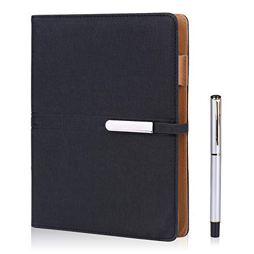 FOBOZONE Notizbuch A5 Leder, Nachfüllbare Tagebuch Schülerheft,200 Dicke Seiten,Multifunktions Büromateria von FOBOZONE