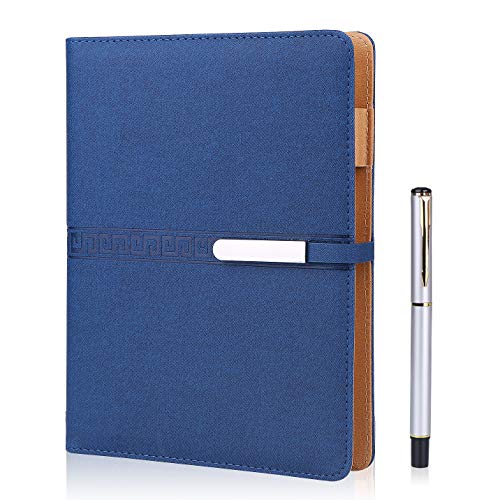 FOBOZONE Notizbuch A5 Leder, Nachfüllbare Tagebuch Schülerheft,200 Dicke Seiten,Multifunktions Büromateria von FOBOZONE