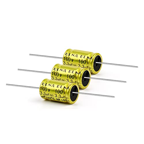 Elektrolytkondensator 10 Stück 100 V Horizontallautsprecher Audiokondensator Nichtpolarität Frequenzteiler Frequenzweiche 1 UF 1,5 UF 2,2 UF 3,3 UF 4,7 UF Diodenschalter (Size : 100V10UF) von FOCCAR
