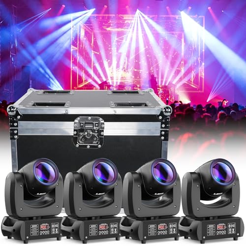 4er Pack 100W Moving Head LED Set Mit 1 Flycase Flight Case RGBW LED DJ Licht Spot Beam Deutsches Inventar 4er Pack 100W Moving Head LED Set Mit 1 Flycase Flight Case RGBW LED DJ Licht Spot Beam Deutsches Inventar von FODEXAZY