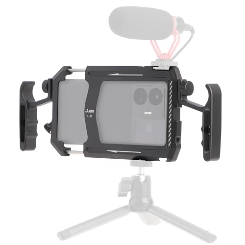 FOEASY Foto4easy Universal-Video-Stabilisator für Smartphone, Aluminium, mit Dual-Griff-Set für iPhone, Samsung, Pixel und andere Android-Handys FOEASY Foto4easy Universal-Video-Stabilisator für Smartphone, Aluminium, mit Dual-Griff-Set für iPhone, Samsung, Pixel und andere Android-Handys von FOEASY