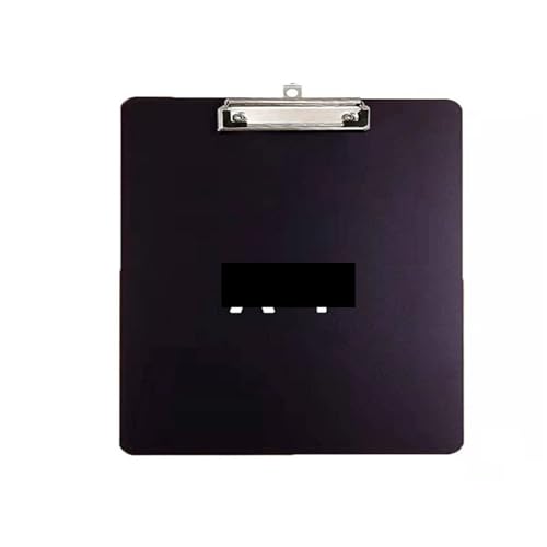 Klemmbretter aus Kunststoff, 4 Stück Kunststoff mit flachem Metallclip, Standard-Briefgröße A4 for Bürobedarf for Lehrer und Kinder(Black) von FOELANNE