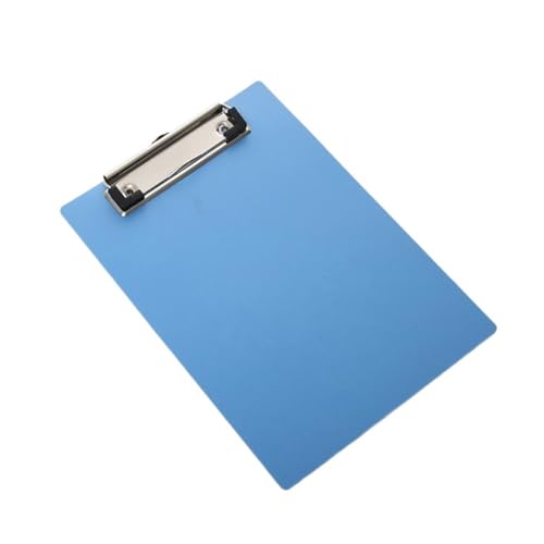 Klemmbretter aus Kunststoff, 4 stücke A5 Datei Halter Clip Dokument Halter Klemmbretter Clip Schreiben Pad Test Papier Büro Schule Versorgung Datei Ordner Schreibwaren(Blue) von FOELANNE