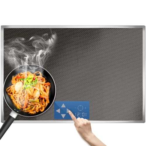 FOGARI 52x78cm Induktionskochfeld schutzmatte - Transparent Silikon Induktion schutzmatte Cooktop Scratch Protector Multifunctional Silicone Mats Kann Frei Geschnitten Werden von FOGARI