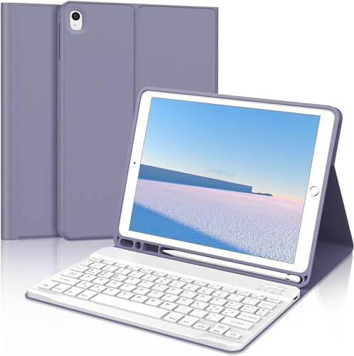 FOGARI Italienische Tastaturhülle für iPad 9.7 6. 5. Generation, abnehmbare Bluetooth-Tastatur, magnetische Schutzhülle mit Stifthalter für iPad 6 / iPad 5 / iPad Air 2 / iPad Air 1 / iPad Pro 9.7, von FOGARI