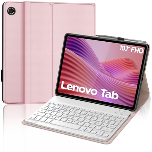 FOGARI Tastatur Hülle für Lenovo Tab 10.1" 2025, QWERTZ Layout Deutscher, Hülle Tastatur mit Magnetisch Abnehmbarer Bluetooth für Lenovo Tab 10.1 Zoll 2025, Rosa FOGARI Tastatur Hülle für Lenovo Tab 10.1" 2025, QWERTZ Layout Deutscher, Hülle Tastatur mit Magnetisch Abnehmbarer Bluetooth für Lenovo Tab 10.1 Zoll 2025, Rosa von FOGARI