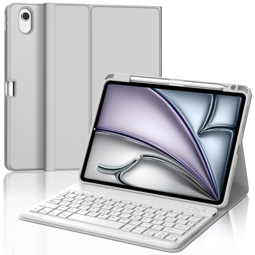 FOGARI iPad Air Tastatur, 27,9 cm (11 Zoll), M2/M3 2024/2025, Schutzhülle für iPad Air 11 Tastatur, Spanisch Ñ Tastatur von FOGARI