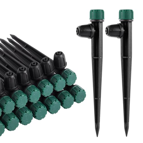 FOGWOWO 50 Stück Tropfbewässerung Emitter Tropfer für 1/4 Zoll Bewässerungsschlauch,360 Grad Einstellbar Bewässerungstropfer auf 5.5 Zoll Pfahl für Garten Bewässerungssystem FOGWOWO 50 Stück Tropfbewässerung Emitter Tropfer für 1/4 Zoll Bewässerungsschlauch,360 Grad Einstellbar Bewässerungstropfer auf 5.5 Zoll Pfahl für Garten Bewässerungssystem von FOGWOWO