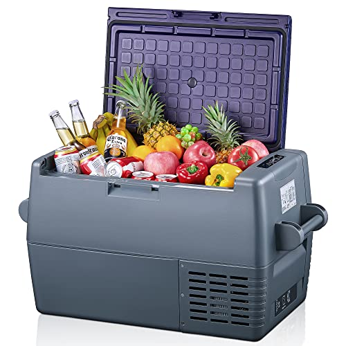 FOHERE Kompressor Kühlbox, 45L Auto Kühlschrank und Gefrierschrank,Tragbarer Mini Kühlschrank (-20℃~20℃) mit 12/24V DC & 220-240V AC für Auto, RV, LKW, Van, Boot für Camping, Reisen, Angeln, Grau FOHERE Kompressor Kühlbox, 45L Auto Kühlschrank und Gefrierschrank,Tragbarer Mini Kühlschrank (-20℃~20℃) mit 12/24V DC & 220-240V AC für Auto, RV, LKW, Van, Boot für Camping, Reisen, Angeln, Grau von FOHERE