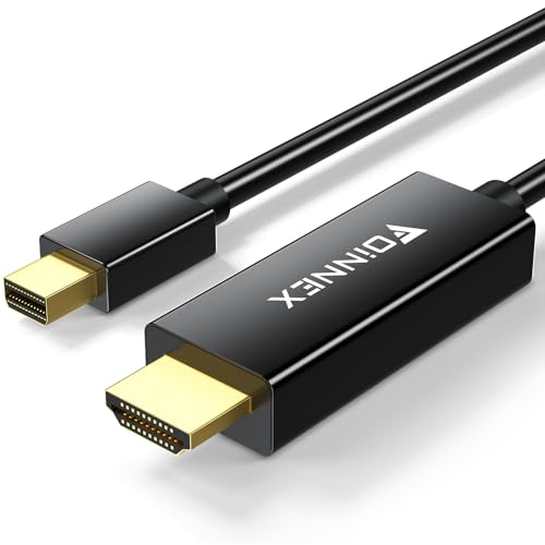 FOINNEX Mini DisplayPort auf HDMI Kabel, 4K 60Hz Aktiv Thunderbolt 2 zu HDMI Adapter Cable, UHD Mini DP a HDMI Cord Mini Display Port to HDMI für MacBook Air/Pro, Surface Pro, Laptop, 1M FOINNEX Mini DisplayPort auf HDMI Kabel, 4K 60Hz Aktiv Thunderbolt 2 zu HDMI Adapter Cable, UHD Mini DP a HDMI Cord Mini Display Port to HDMI für MacBook Air/Pro, Surface Pro, Laptop, 1M von FOINNEX