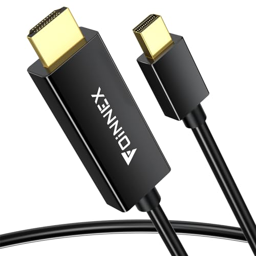 FOINNEX Mini DisplayPort auf HDMI Kabel, 4K 60Hz Aktiv Thunderbolt 2 zu HDMI Adapter Cable, UHD Mini DP a HDMI Cord Mini Display Port to HDMI für MacBook Air/Pro, Surface Pro, Laptop, 3M von FOINNEX