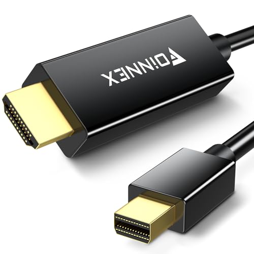 FOINNEX Mini DisplayPort auf HDMI Kabel, 4K 60Hz Aktiv Thunderbolt 2 zu HDMI Adapter Cable, UHD Mini DP a HDMI Cord Mini Display Port to HDMI Kompatibel für MacBook Air/Pro, Surface Pro, Laptop, 2M FOINNEX Mini DisplayPort auf HDMI Kabel, 4K 60Hz Aktiv Thunderbolt 2 zu HDMI Adapter Cable, UHD Mini DP a HDMI Cord Mini Display Port to HDMI Kompatibel für MacBook Air/Pro, Surface Pro, Laptop, 2M von FOINNEX
