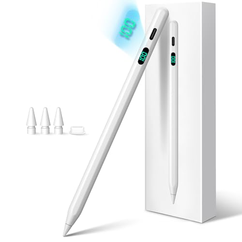 FOJOJO Stift für iPad 2025–2018,Pencil für iPad 11th A16/10/9/8/7/6, Air 11/13 M2/M3, Pro 11/13 M4,Pro 12,9 Zoll, Air 5/4/3, Mini 7/6/5,mit LED-Power-Anzeige, schnelles Aufladen FOJOJO Stift für iPad 2025–2018,Pencil für iPad 11th A16/10/9/8/7/6, Air 11/13 M2/M3, Pro 11/13 M4,Pro 12,9 Zoll, Air 5/4/3, Mini 7/6/5,mit LED-Power-Anzeige, schnelles Aufladen von FOJOJO