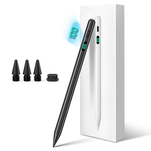 FOJOJO Stift für iPad 2025–2018,Pencil für iPad 11th A16/10/9/8/7/6, Air 11/13 M2/M3, Pro 11/13 M4,Pro 12,9 Zoll, Air 5/4/3, Mini 7/6/5,mit LED-Power-Anzeige, schnelles Aufladen FOJOJO Stift für iPad 2025–2018,Pencil für iPad 11th A16/10/9/8/7/6, Air 11/13 M2/M3, Pro 11/13 M4,Pro 12,9 Zoll, Air 5/4/3, Mini 7/6/5,mit LED-Power-Anzeige, schnelles Aufladen von FOJOJO