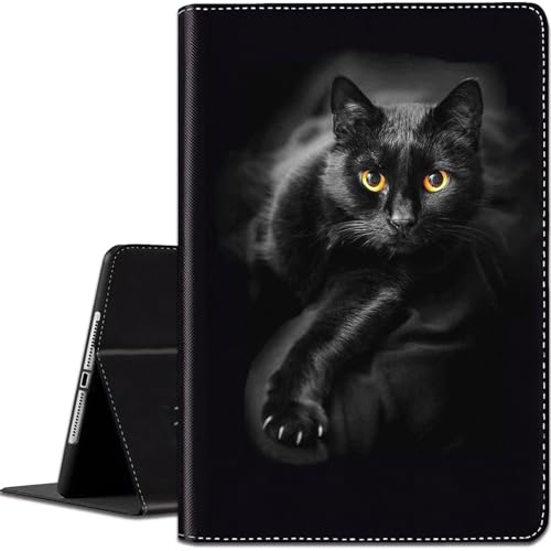 Schutzhülle für iPad 5. / 6. Generation 9,7 Zoll 2017/2018, für iPad Air 1/2, mehrere Betrachtungswinkel, mit automatischer Sleep/Wake-Funktion für iPad 5/6 Gen, Katze Schutzhülle für iPad 5. / 6. Generation 9,7 Zoll 2017/2018, für iPad Air 1/2, mehrere Betrachtungswinkel, mit automatischer Sleep/Wake-Funktion für iPad 5/6 Gen, Katze von FOKBVNFLL