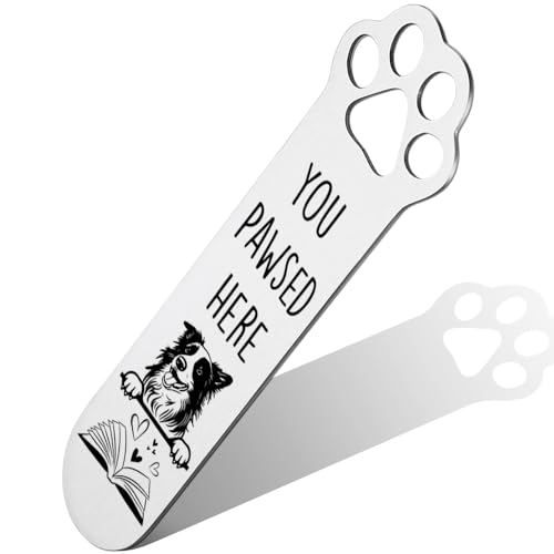 Collie Dog Gifts, Collie Dog Bookmark for Collie Dog Lover Book Lovers Bookworm Bookish Nerd, Collie Dog Gifts for Women, Bookmark Dog Lover, Book Club Gifts for Reader Dog Owner Lover-DX123 von FOKCBOCM