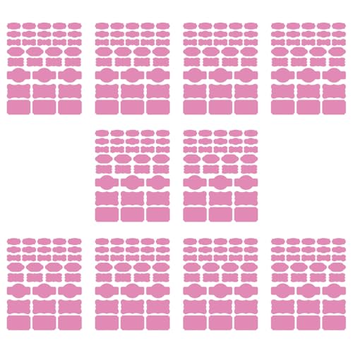 10 Blatt/320pcs Verschiedene Größe Selfadhäsive Papieraufkleber Etiketten Abnehmbare Etiketten Für Ätherische Ölflaschen Und Gläser von FOLODA