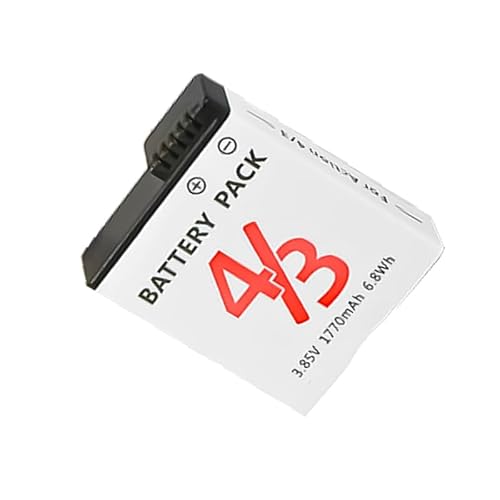 1770mAh Batteries Ersatz Für Action 4 Und Action 3 Sportkamera Wiederaufladbares Batteriezubehör von FOLODA
