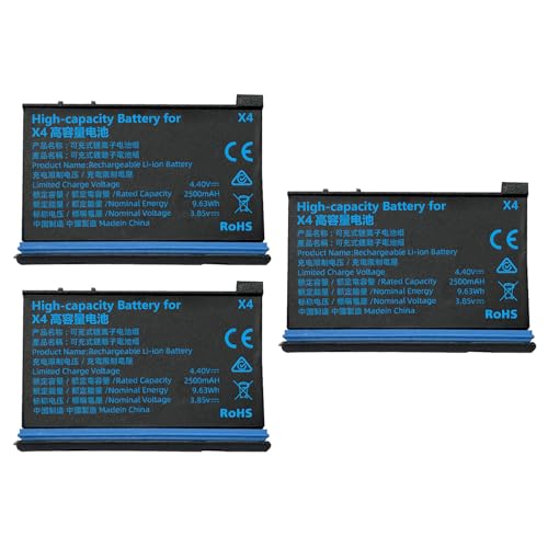 2500mAh Batterie Für Aktionskameras Um Eine Längere Verwendung Bei Outdoor Aktivitäten Zu Gewährleisten von FOLODA
