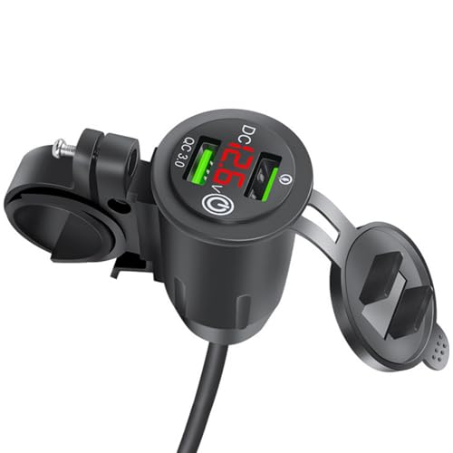Doppelte USB Motorradgebühren Mit Touchs Control & Spannungen Die wasserdichte USB Gebühren Für Die Reise Überwachen Doppelte USB Motorradgebühren Mit Touchs Control & Spannungen Die wasserdichte USB Gebühren Für Die Reise Überwachen von FOLODA