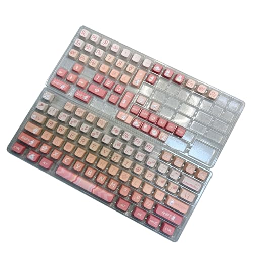 FOLODA 126-Tasten Tastenkappe Vervollständigt Den Satz Sakuras Rabbits Dye Sublimation Für Mechanische Tastaturen von FOLODA