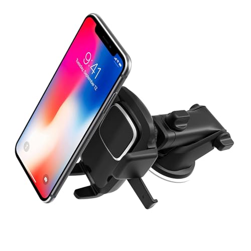 FOLODA Autohalter Armaturenbrettmontage Mobiltelefonständer Einziehbares 360 Grad Rotierhalter Saugnapfbecher Automobil Crade von FOLODA