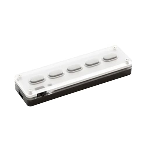 FOLODA Mini-Tastatur mit 5 Tasten, leise, Handtastatur, 5 Tasten, Silikon, Mini-Tastatur, multifunktionale Tastatur von FOLODA