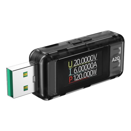 FOLODA USB Tester Messgerät Spannungen Stromtester Spannungen Strom Voltmeter 8 A 120 W Handy Schnellladestrom Detektor FOLODA USB Tester Messgerät Spannungen Stromtester Spannungen Strom Voltmeter 8 A 120 W Handy Schnellladestrom Detektor von FOLODA