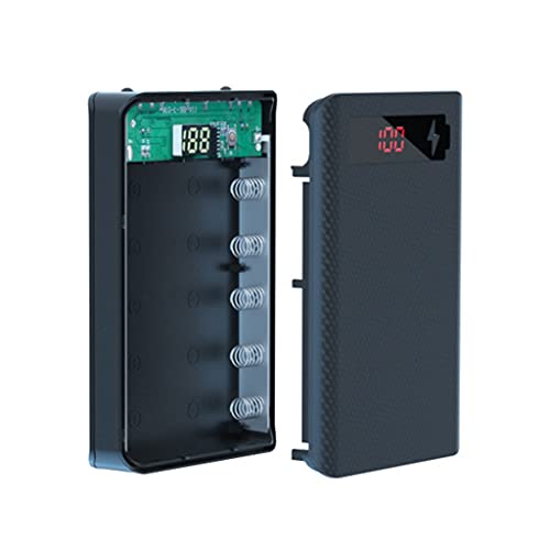 Multifunktionale Powerbank für Shell Ladebox mit 2 USB-Ausgängen 5 Steckplätzen Batterien Behälter für Case Power Bank DIY Case18650 von FOLODA