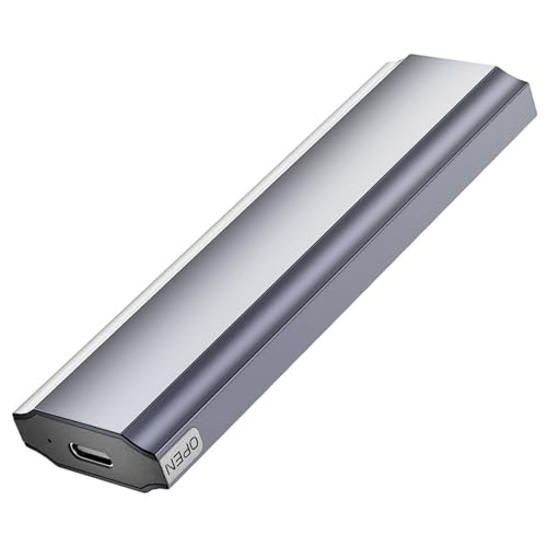 SSD-Gehäuse aus Aluminiumlegierung für NVMe SSD 10 Gbit/s USB 3.1 UASP & Trim Unterstützung, einfache Installation, langlebiges Aluminium von FOLODA