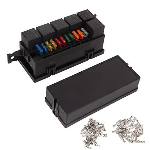 12 V 40 A Relaisbox, Z-Halterung, 6 Relaissicherungen, Wasserdichte Relaisblockbox, 5 Pins, 11 ATC ATO Kfz-Sicherungsblock mit 2 Clip-Verschlussabdeckung, für Auto, Tanker, Schiffe, Yachten 12 V 40 A Relaisbox, Z-Halterung, 6 Relaissicherungen, Wasserdichte Relaisblockbox, 5 Pins, 11 ATC ATO Kfz-Sicherungsblock mit 2 Clip-Verschlussabdeckung, für Auto, Tanker, Schiffe, Yachten von FOLOSAFENAR