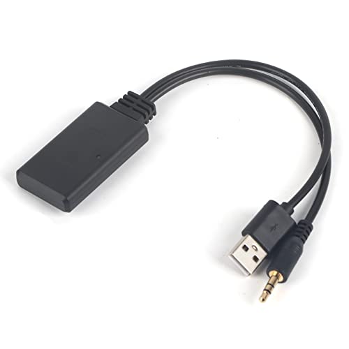 3,5mm/0,14 Zoll Audio Kabel, Bluetooth 5.0 Version USB AUX Anschluss Anschluss Kabel, 5-12V Auto Aux Kabel Ersatz, für Alle Auto Bluetooth USB Empfänger Modelle mit Aux-Schnitts Telle von FOLOSAFENAR