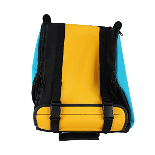 Akkordeonkoffer-Rucksack, Lange Lebensdauer, Neuartiges Design, Verschleißfest, Wasserdicht, Verstellbare Träger, Akkordeon-Instrumententasche, Gelb und Blau, für Anfänger von FOLOSAFENAR