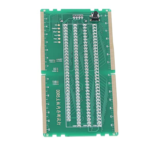 Speichersteckplatz-Testerplatinen, batteriebetriebenes Wartungszubehör LED-Licht DDR5 Desktop-Mainboard-Testkarte Langlebig für Intel von FOLOSAFENAR