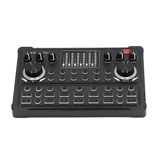 Voice Changer Soundkarte, Universelle Live-Soundkarte, LED-Anzeige für K-Song von FOLOSAFENAR