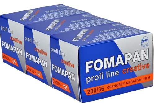 Foma 3er Pack FOMAPAN Creative 200 135/36 SCHWARZ/WEIß Kleinbildfilm, FO11331-3 Foma 3er Pack FOMAPAN Creative 200 135/36 SCHWARZ/WEIß Kleinbildfilm, FO11331-3 von FOMA