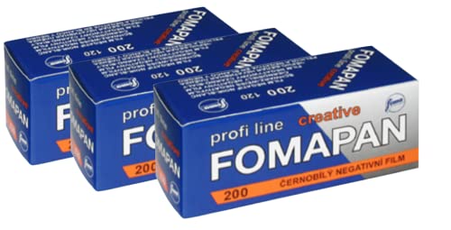 Foma 3er Pack FOMAPAN Creative 200 Rollfim/Mittelformat /120 SCHWARZ/WEIß Kleinbildfilm, 200 ASA, FO11361-3 Foma 3er Pack FOMAPAN Creative 200 Rollfim/Mittelformat /120 SCHWARZ/WEIß Kleinbildfilm, 200 ASA, FO11361-3 von FOMA