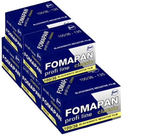 Foma 5er Pack FOMAPAN Classic 100 135/36 SCHWARZ/WEIß Kleinbildfilm, FO11131-5, 100 ASA von FOMA