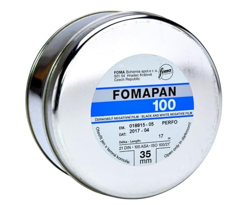 Foma Fomapan Classic Fotofilm 100 / 35mm x 17 Meter (100 ISO schwarz & weiß Negativ-Film) von FOMA