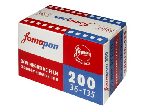 Foma PAN Creative 200 135/36 Schwarz/Weiß Negativfilm mit bis zu 36 Aufnahmen, FO11331-1J von FOMA