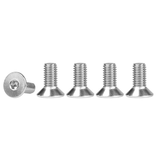 FOMGIIN Senkkopfschrauben Edelstahl M4x10mm, 50 Stück 304 Edelstahlschrauben Schrauben Senkkopf Din 7991 A2 V2A Innensechskant Senkschrauben, Senkschraube Vollgewinde Senkkopfschraube mit Metrischen FOMGIIN Senkkopfschrauben Edelstahl M4x10mm, 50 Stück 304 Edelstahlschrauben Schrauben Senkkopf Din 7991 A2 V2A Innensechskant Senkschrauben, Senkschraube Vollgewinde Senkkopfschraube mit Metrischen von FOMGIIN